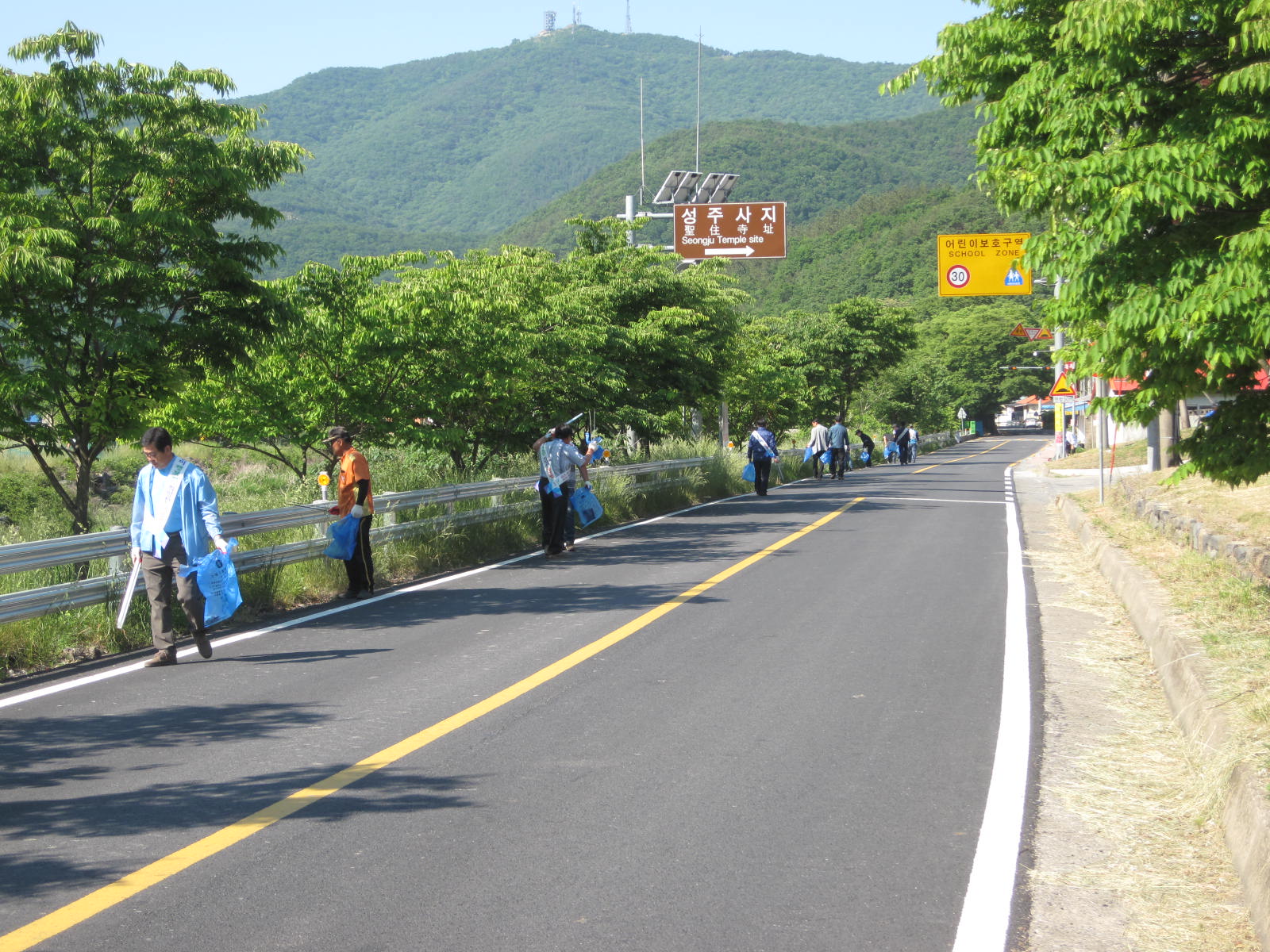 성주면 성주사지 주변 자연정화활동